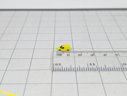 10x Small Engineering Vans Airport Aircraft Vehicles Models 1:400 Scale - Yellow