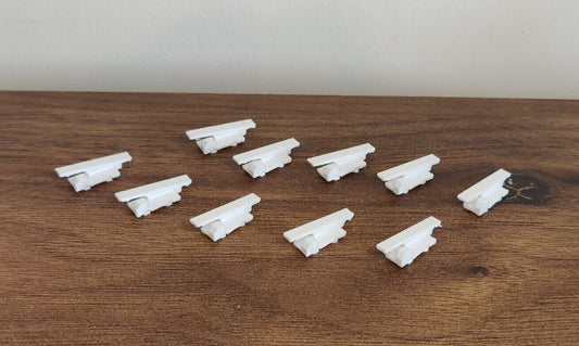 10x Narrow Body Belt Loaders GSE Airport Equipment Models 1:400 Scale Diorama (Blank)