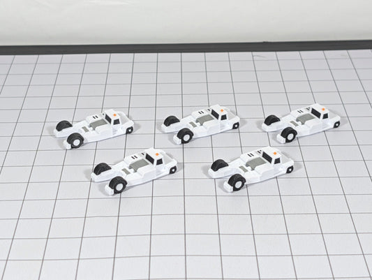 Aircraft Pushback Tugs (x5) Airport GSE Vehicles 1:200 Scale Scenery Diorama