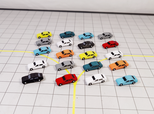 20x Car Vehicles Assorted Set Airport/Aircraft Scenery 1:200 Scale Custom Models