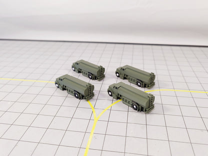 4x Refuelling Fuel Trucks US Style Airport GSE Service Vehicles 1:200 Scale