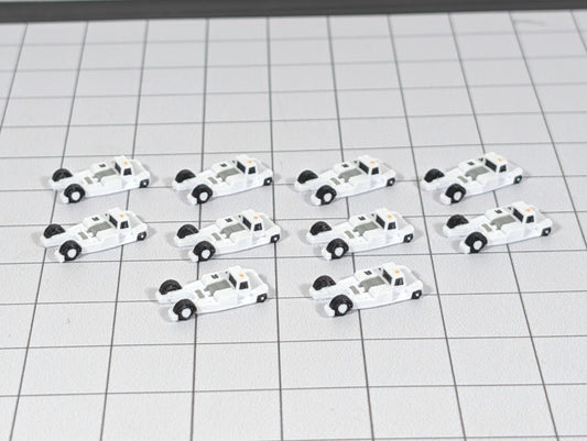 Aircraft Pushback Tugs (x10) Airport GSE Vehicles 1:400 Scale Scenery Diorama
