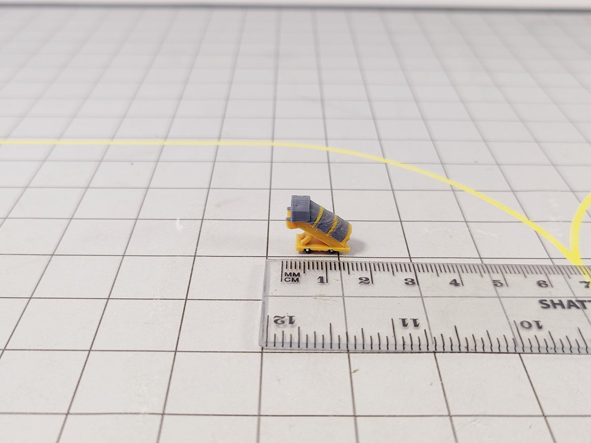 8x White Narrowbody COVERED AIRCRAFT STAIRS Airport GSE Models 1:400 Diorama - DHL Yellow