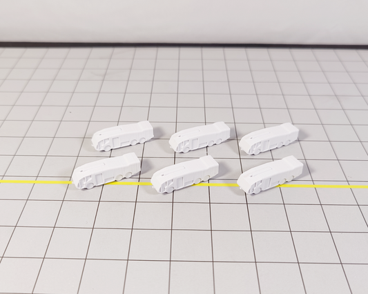 6x Airport Panther Fire Trucks Aircraft GSE Ground Equipment 1:400 Scale Diorama (Blank)