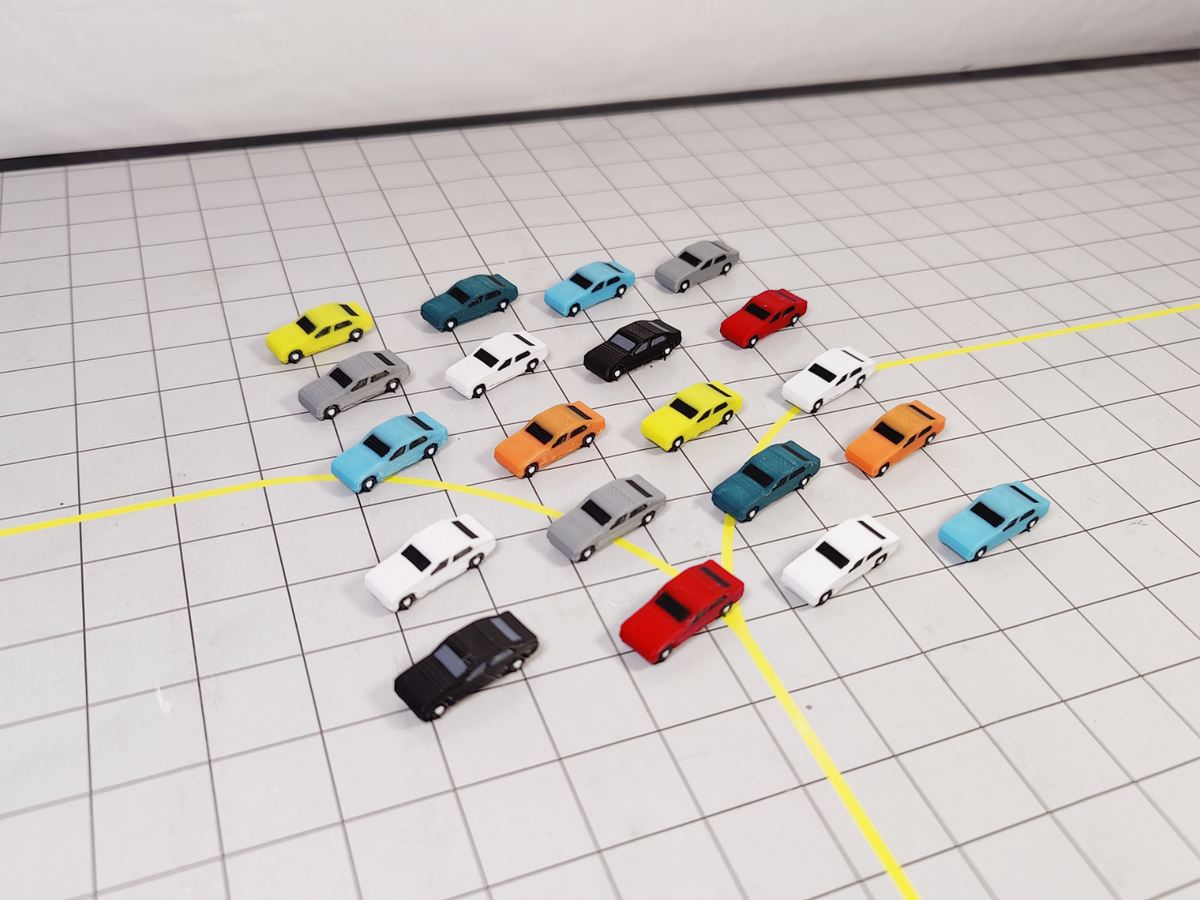 20x Car Vehicles Assorted Set Airport/Aircraft Scenery 1:200 Scale Custom Models