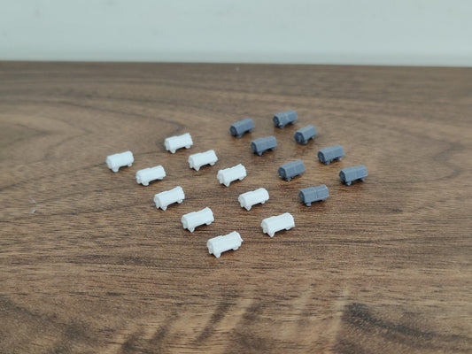 15x Ground Power Units (GPU) Airport GSE Ground Equipment 1:400 Scale Diorama (Blank)