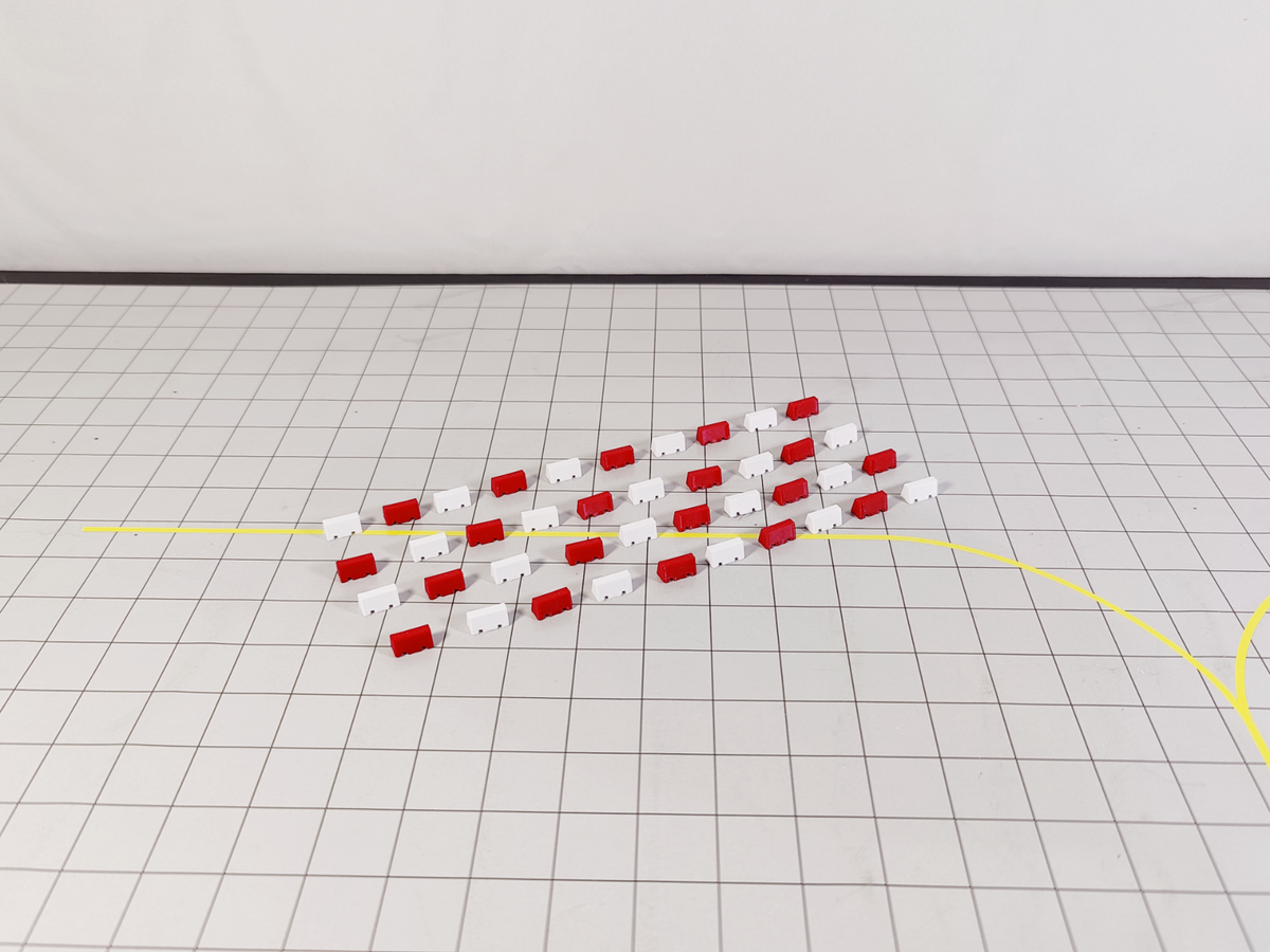 40x Red & White Airport Block Fences Aircraft Taxiway/Apron Models 1:200 Scale