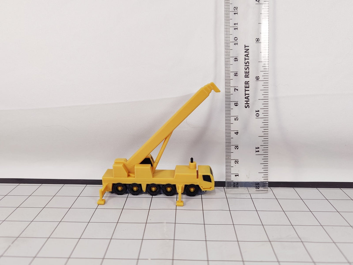 2x Crane Truck Airport Construction Site GSE Vehicle Scenery Models 1:200 Scale