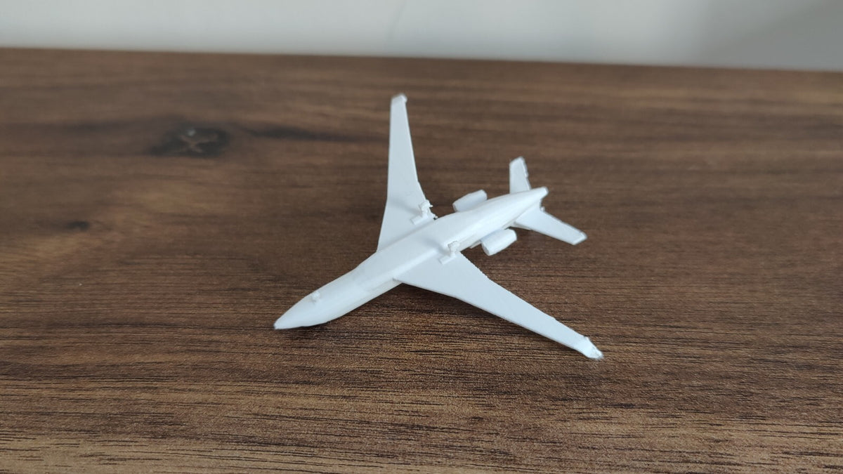 2x Dassault Falcon 8x Business Private Jet Models Scenery Diorama 1:400 Scale (Blank)
