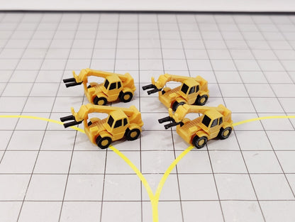 Telehandler Fork Lift (x4) Airport Construction/Cargo GSE Vehicles 1:200 Scale