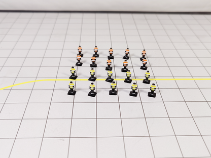 20x Airport Ground Crew/Staff People 1:200 Scale Diorama Aircraft GSE Models
