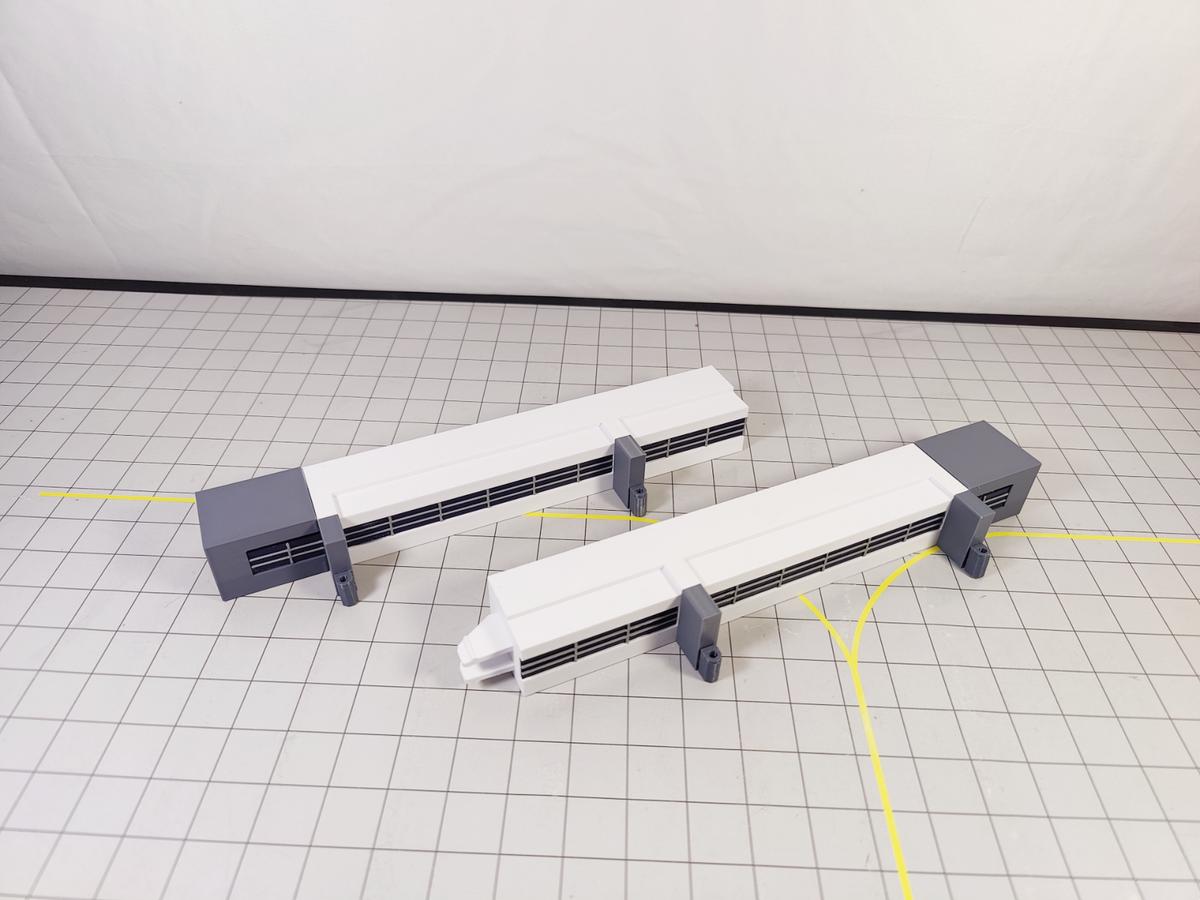 Regional Airport Terminal Building + Extending Bridges Model 1:500 Scale Diorama