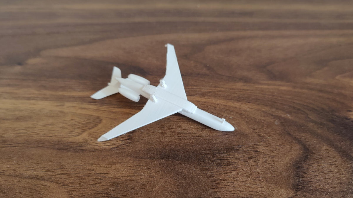 2x Bombardier Global 7500 Business Private Jet Model Scenery Diorama 1:400 Scale (Blank)