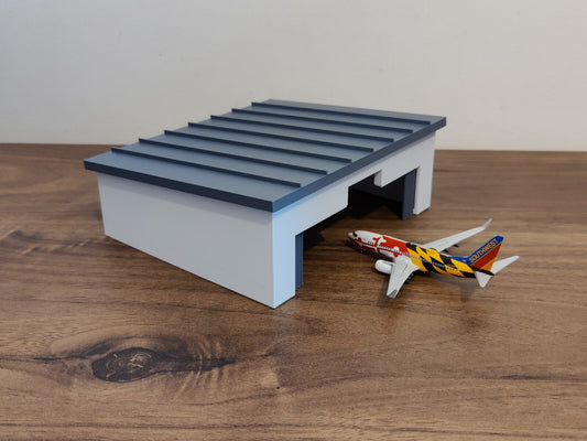 Narrowbody Aircraft Hangar Maintenance Building Airport Model 1:400 Scale Custom