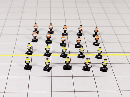20x Airport Ground Crew/Staff People 1:200 Scale Diorama Aircraft GSE Models