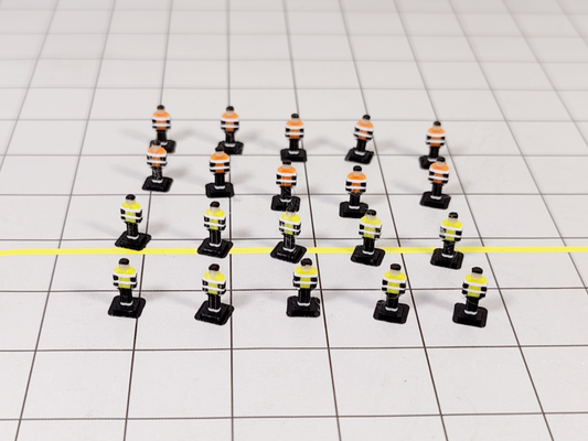 20x Airport Ground Crew/Staff People 1:200 Scale Diorama Aircraft GSE Models