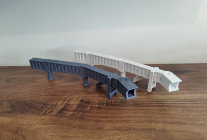 Widebody Air Jet Bridge Gate Grey/White/Black 1:200 Scale Airport Diorama