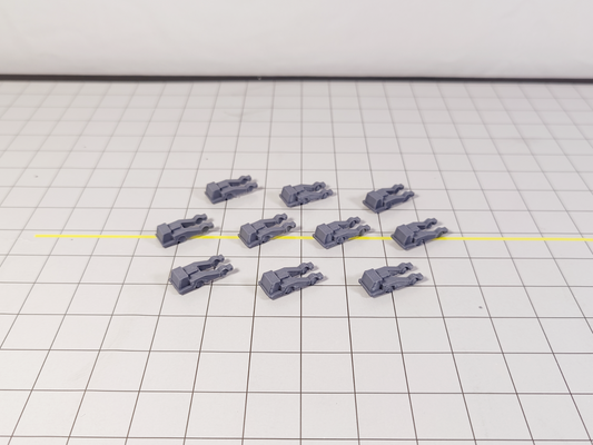 10x Airport Tugs/Tractor GSE Ground Service Equipment Models 1:400 Scale Diorama (Blank)