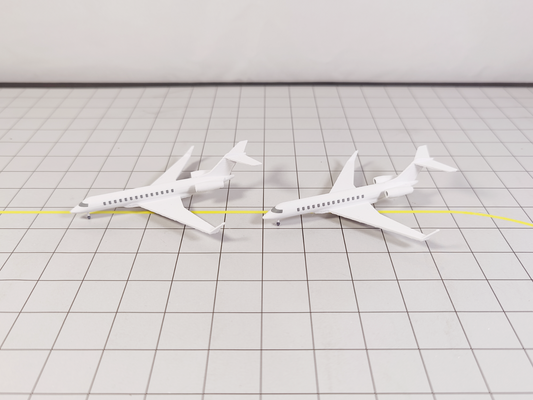 2x Bombardier Global 7500 Business Private Jet Models Painted Liveries 1:400 Scale