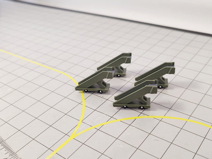 4x Narrowbody Aircraft Stairs Airport GSE Vehicles 1:200 Scale Diorama