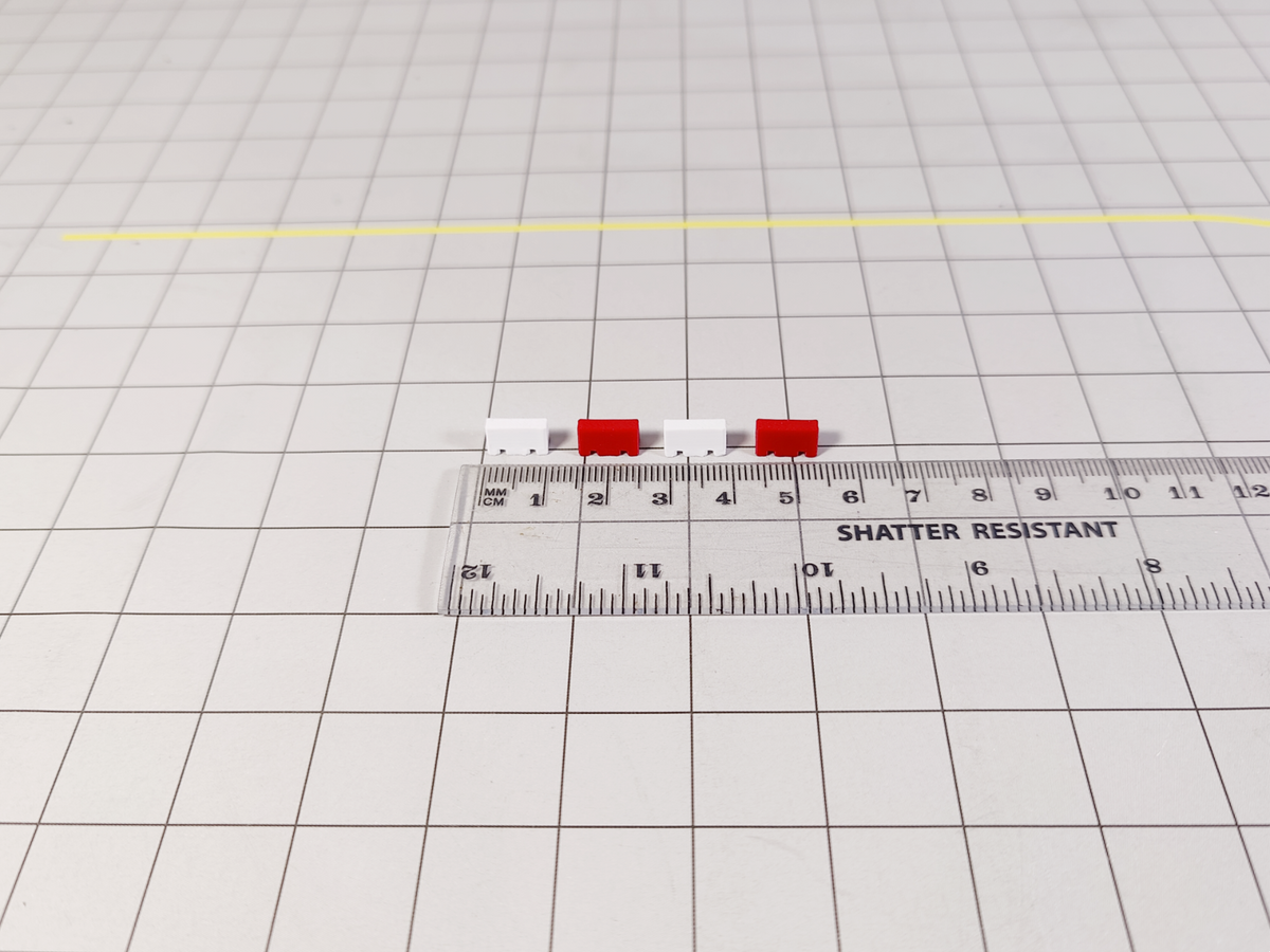 40x Red & White Airport Block Fences Aircraft Taxiway/Apron Models 1:200 Scale