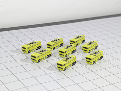 Airport Fire Truck (x8) US Style GSE Vehicles 1:400 Scale Aircraft Scenery