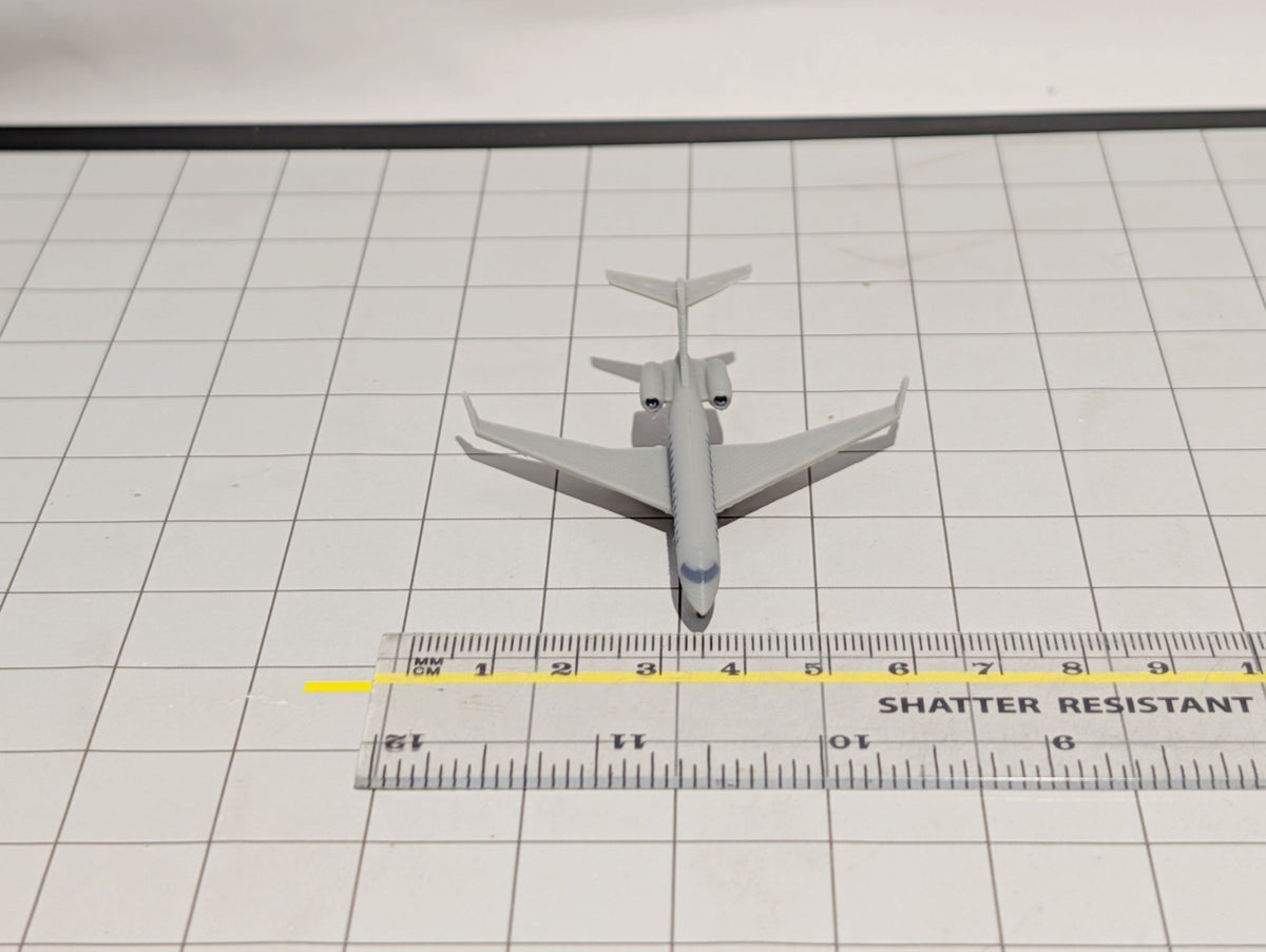2x Bombardier Global 7500 Business Private Jet Models 1:500 Scale Diorama