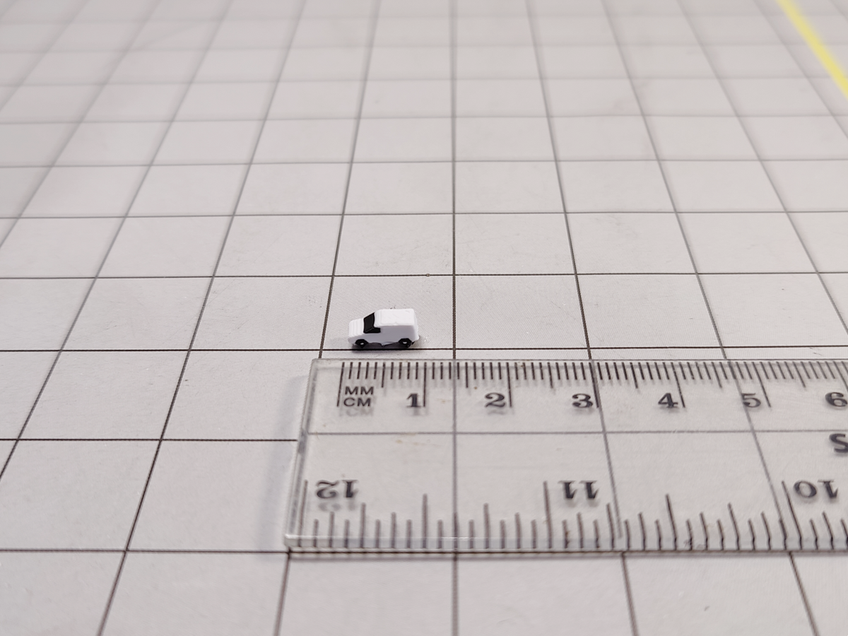 10x White Small Engineering Vans Airport GSE Vehicles Models 1:500 Scale Diorama