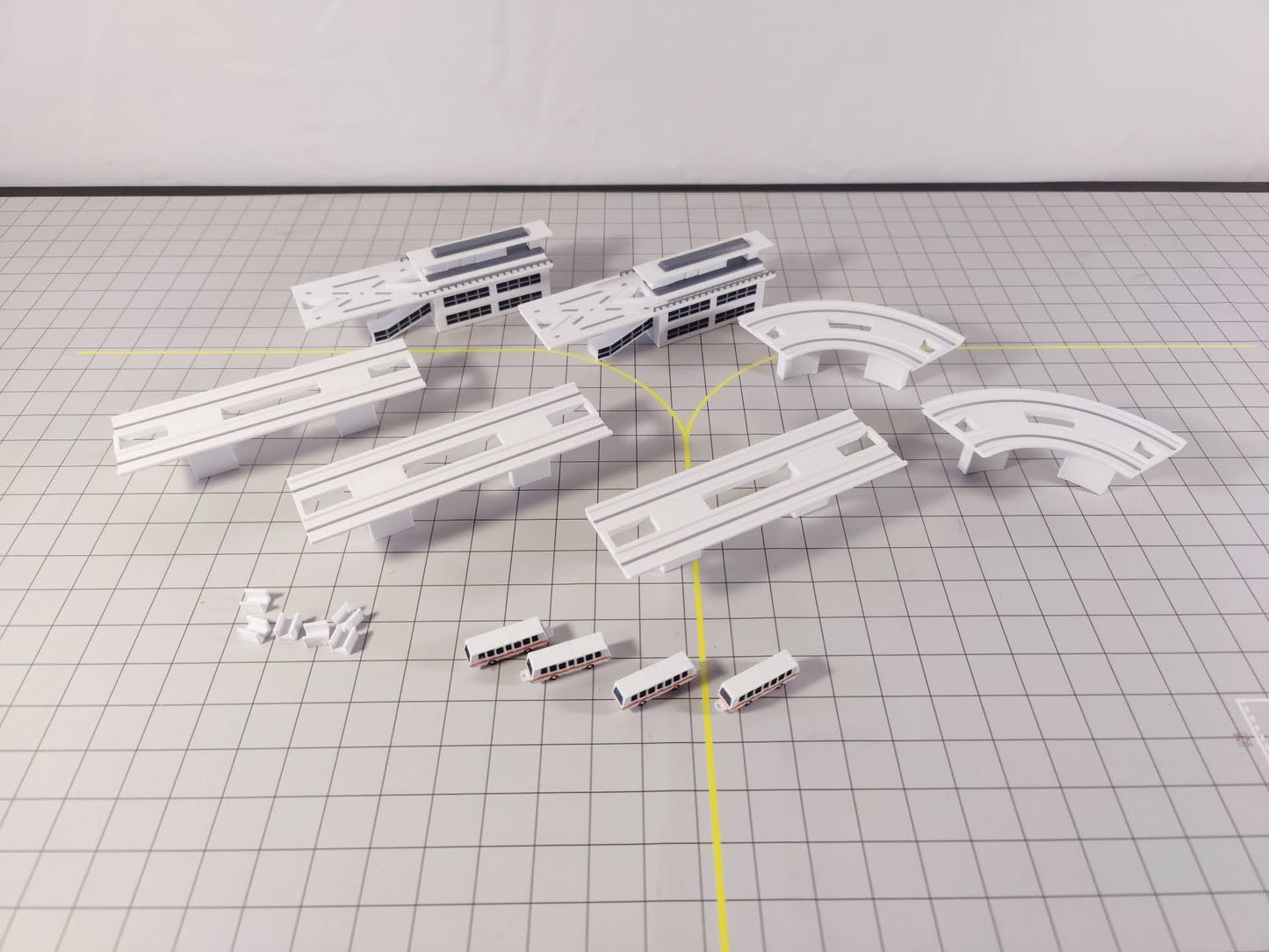 Airport APM Automated People Mover Sky Train Model 1:400 Scale Airport Diorama
