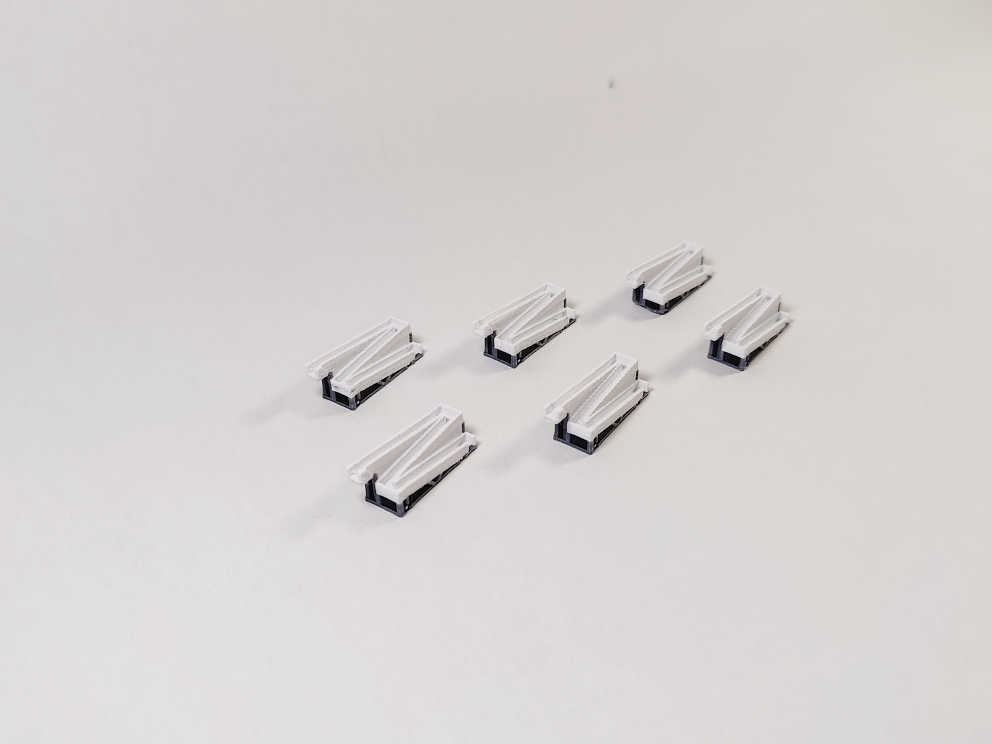 6x Passenger Boarding Ramps Narrowbody Aircraft Airport GSE Models 1:400 Diorama