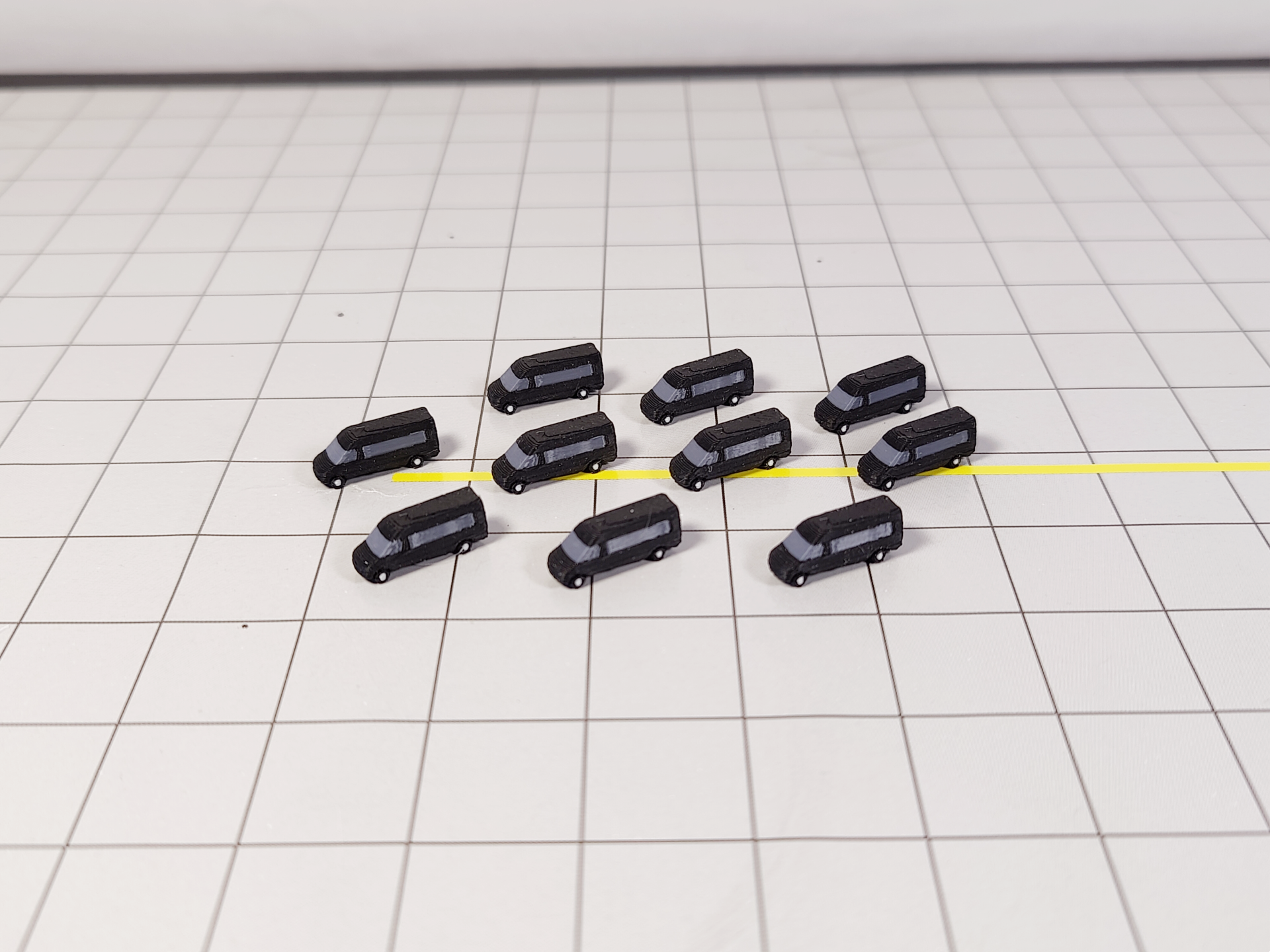 thumbnail image 2 of AVGEEK MODELS 1:400 British Airways Airport Crew Minibuses/Vans – 10-Pack 3D Printed Diorama Models 2 of 5