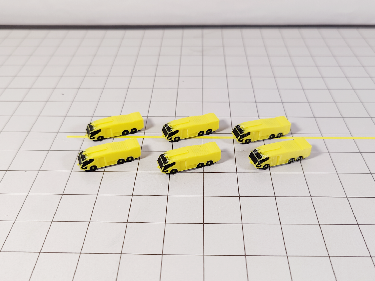 6x Airport Panther Fire Trucks Aircraft GSE Equipment 1:400 Scale Diorama