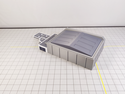 AIRPORT FBO Business Jet Terminal + Hangar Aircraft Building Diorama 1:400 Scale