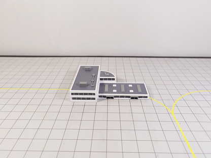 AIRPORT FBO Business Jet Terminal + Hangar Aircraft Building Diorama 1:400 Scale