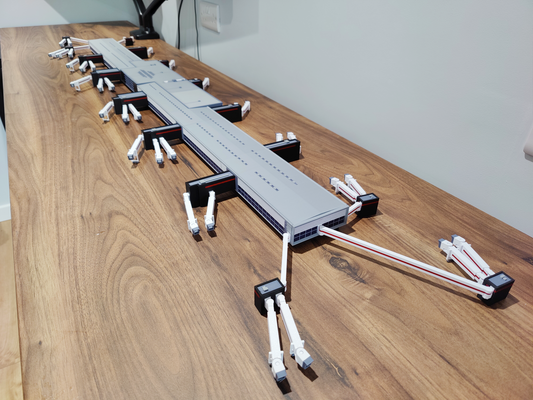 LONDON HEATHROW TERMINAL 2 PIER (T2B) 1:400 Scale Diorama Model Airport Building