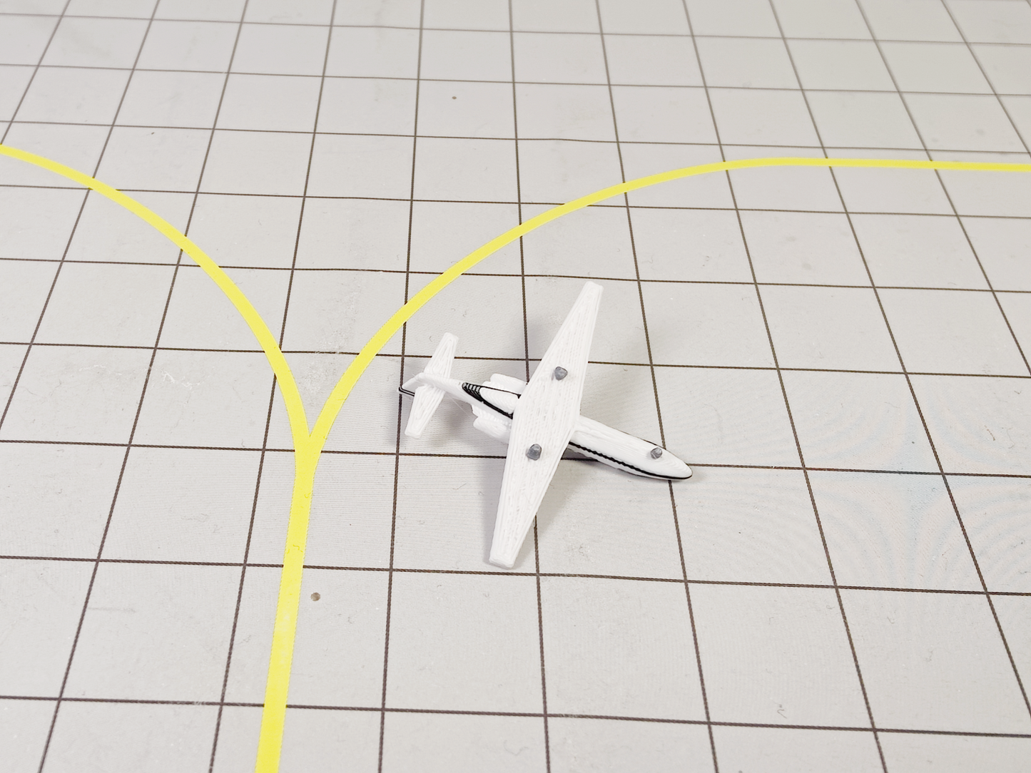 3x Cessna Citation 550 Business Private Jet Models 1:400 Scale Airport Diorama