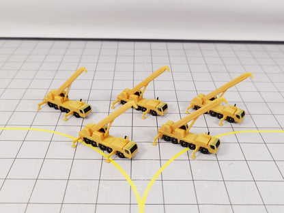 5x CRANE TRUCK Airport Construction Site GSE Vehicle Scenery Models 1:400 Scale