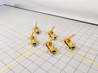 5x CRANE TRUCK Airport Construction Site GSE Vehicle Scenery Models 1:400 Scale