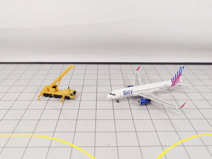 5x CRANE TRUCK Airport Construction Site GSE Vehicle Scenery Models 1:400 Scale