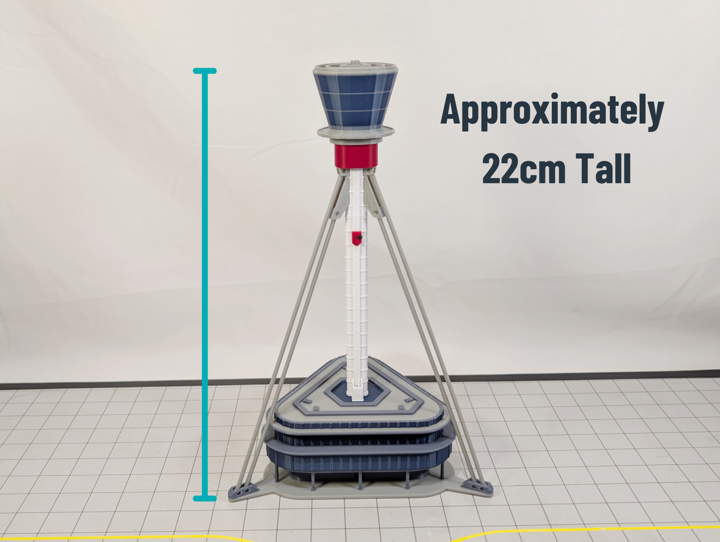 LONDON HEATHROW AIRPORT ATC Air Traffic Control Tower 1:400 Scale Building Model