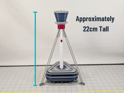 LONDON HEATHROW AIRPORT ATC Air Traffic Control Tower 1:400 Scale Building Model
