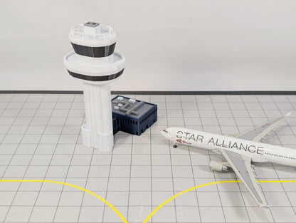 LONDON GATWICK AIRPORT ATC Air Traffic Control Tower 1:400 Scale Building Model