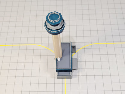 LONDON STANSTED AIRPORT ATC Air Traffic Control Tower 1:400 Scale Building Model