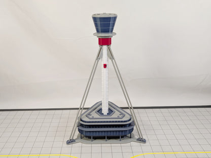 LONDON HEATHROW AIRPORT ATC Air Traffic Control Tower 1:400 Scale Building Model