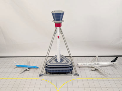 LONDON HEATHROW AIRPORT ATC Air Traffic Control Tower 1:400 Scale Building Model