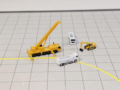 TIPPER TRUCK (x8) Airport Construction GSE Vehicles 1:400 Scale Diorama Scenery