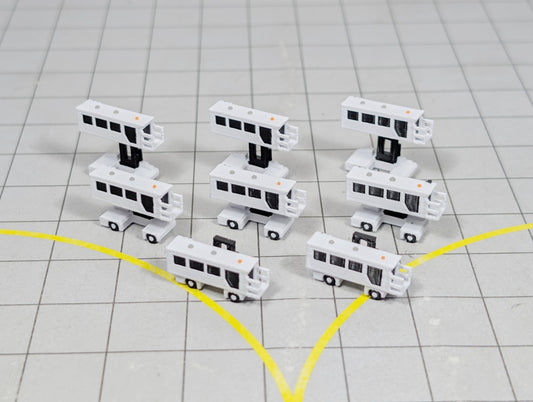 AMBULIFT (x8) Airport GSE Disabled Passenger Boarding Lift 1:400 Scale Diorama